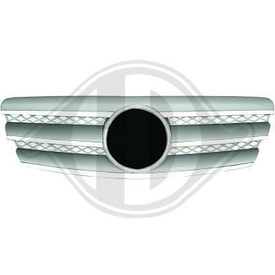 1615340 , Grille de calandre chrome Sport look pour MERCEDES Classe E 220 - 500 de type W211 de 2002 a 2006.