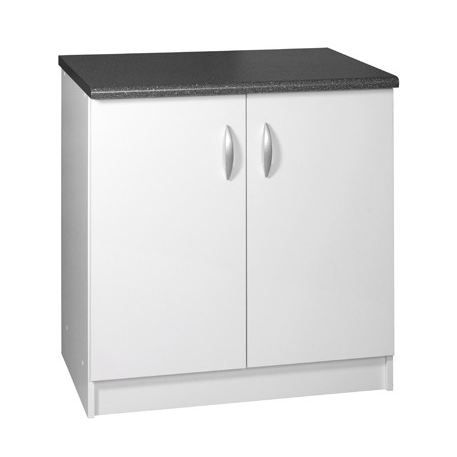 Meuble cuisine bas 80 cm 2 portes OXANE cappuccino