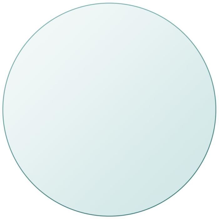 Dessus de table Plateaux de table rond Verre 500 mm -ZOO