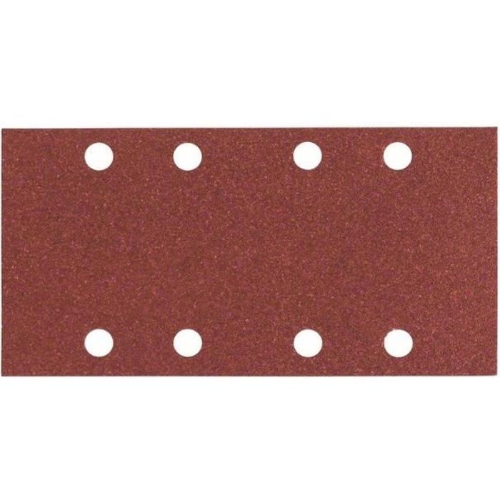 BOSCH Papier abrasif pour ponceuse vibrante avec bande auto-agrippante - Perforé - Grain 120 - 185 x 93 mm