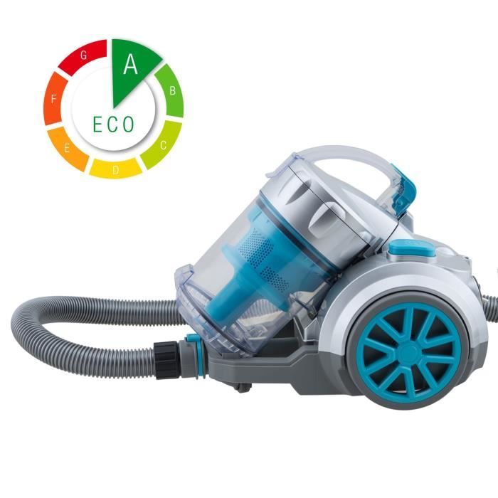 H.KOENIG HUGO TC34 Aspirateur traîneau sans sac - 900W - 83 dB - A - Bleu