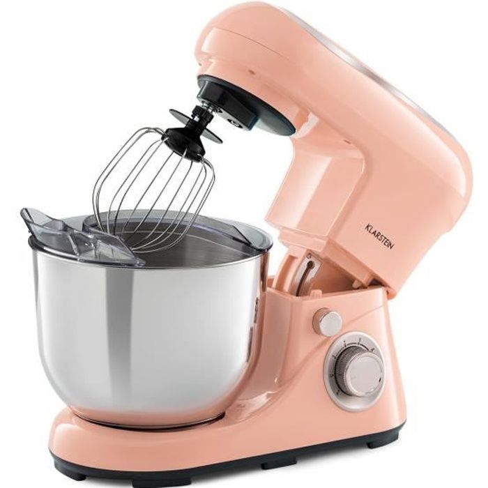 Klarstein Bella Pico 2G Robot de cuisine 1300W 1.7 cv 6 vitesses 5 litres - Corail