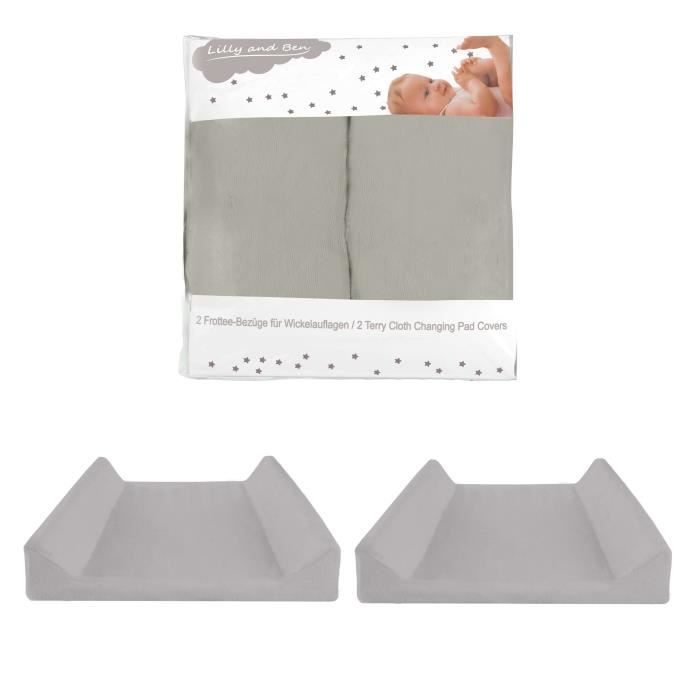 Housses pour Matelas à Langer - gris rebords