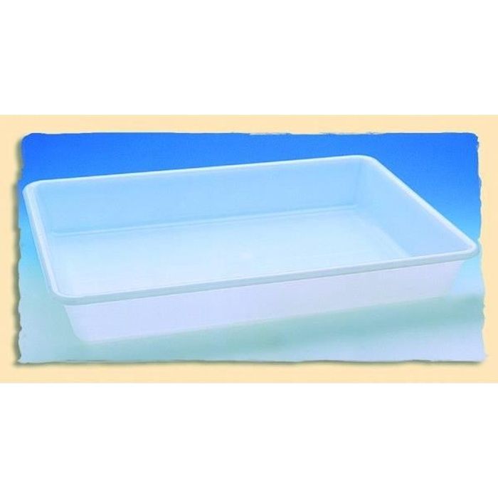 BAC RECTANGLE PLASTIQUE 10 L.