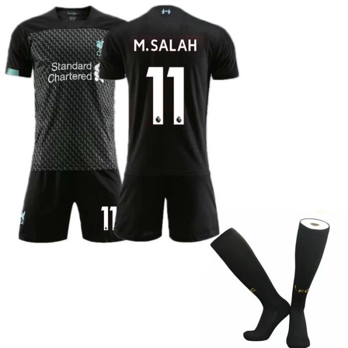 M.SALAH NO.11 Jersey 1920 Maillots Foot et Shorts de football+ Chaussettes Homme -Noir
