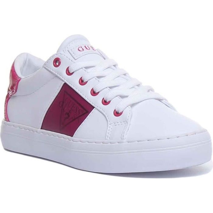 Guess Gallie Baskets à lacets pour femmes en blanc violet