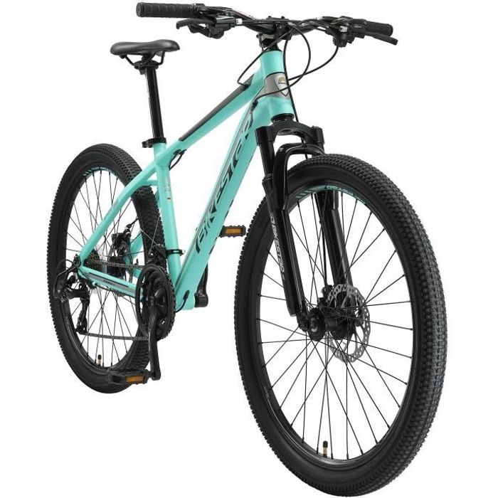 BIKESTAR | VTT | 26 Pouces | 21 vitesses Shimano avec frein à disque Hardtail | Menthe