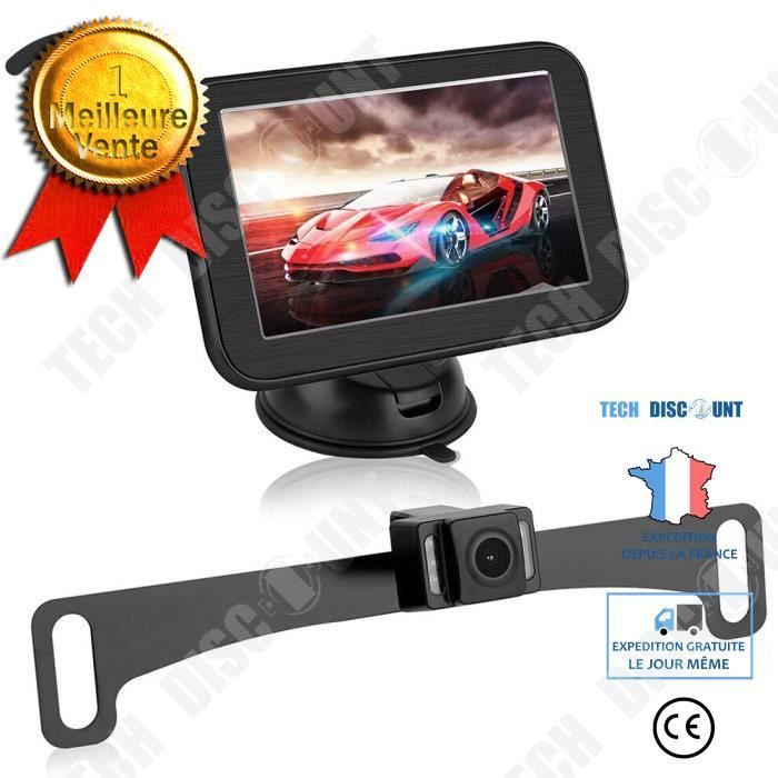 TD® Caméra de recul sans fil de voiture Vue arrière HD Support étanche affichage sans fil caméra / transmission instantanée