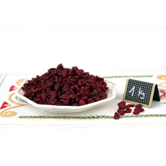 Baies de Canneberge/Cranberry séchées 1kg - Tipi