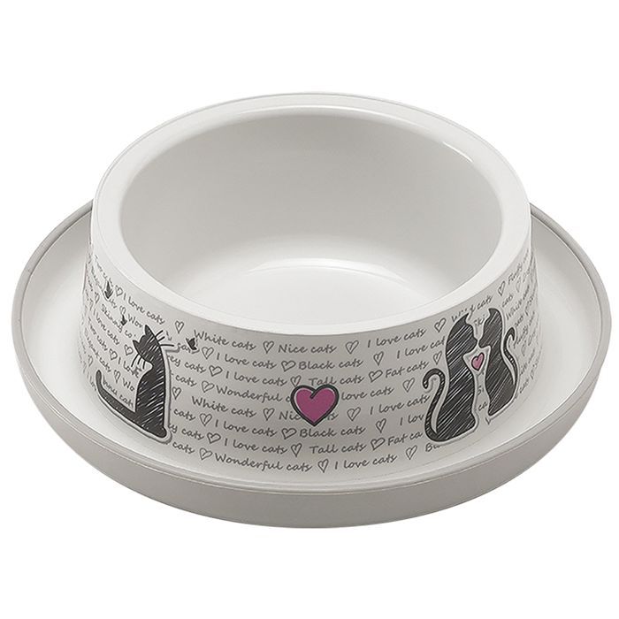 'Gamelle Simple Serigraphiee Chat ''Cats in Love'''