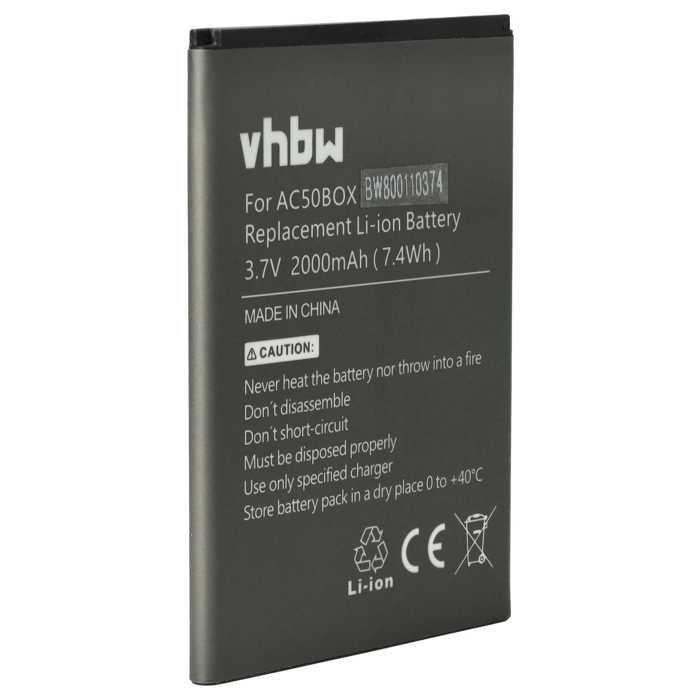 vhbw Li-Ion batterie 2000mAh pour téléphone portable Archmobile Velocity