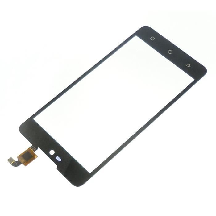 Ecran vitre tactile noire pour Wiko Rainbow Lite