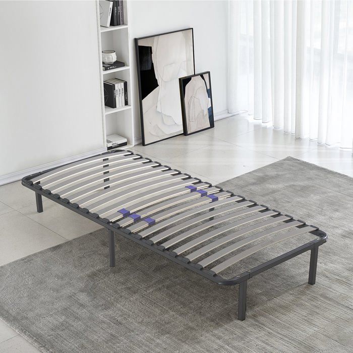 Sommier Softdream 90 x 190 cm - Sommier à lattes réglables - Résistant et confortable - Pieds inclus Sommier Softdream 90 x 190 cm - Sommier à lattes réglables - Résistant et confortable - Pieds inclus