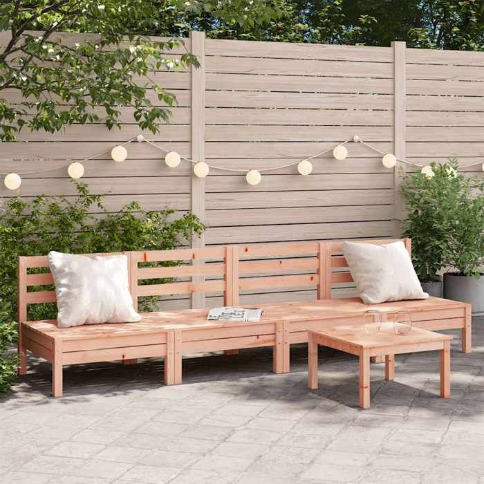 vidaxl Canapés de jardin sans accoudoirs 4 pcs - vue 2