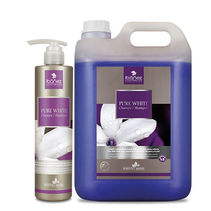 Shampoing - IBAÑEZ - Pure White - 5 L - Nourrissant - Pour chiens et chats
