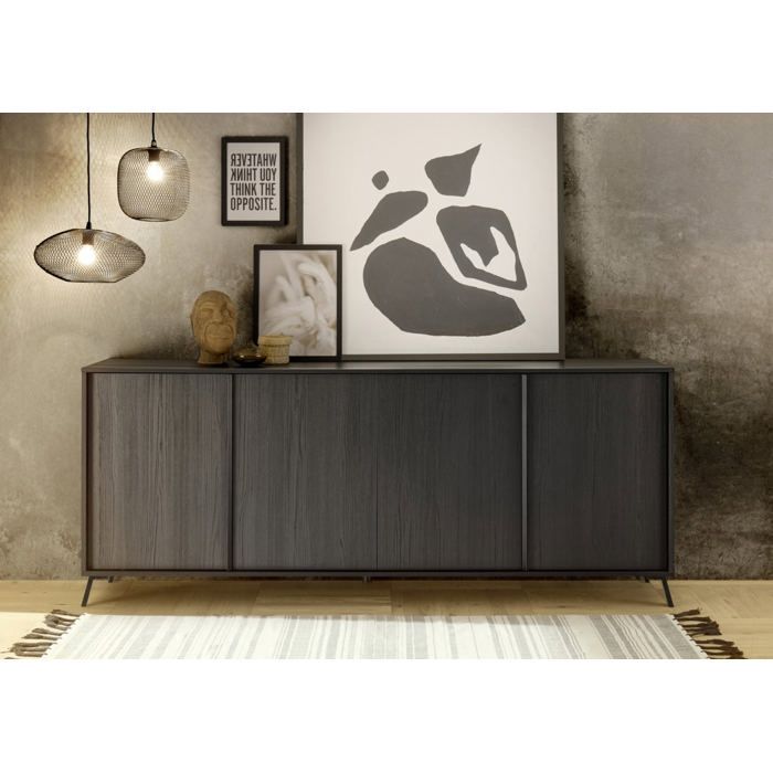 Buffet SALEM noir frêne 4 Buffet SALEM noir frêne 4