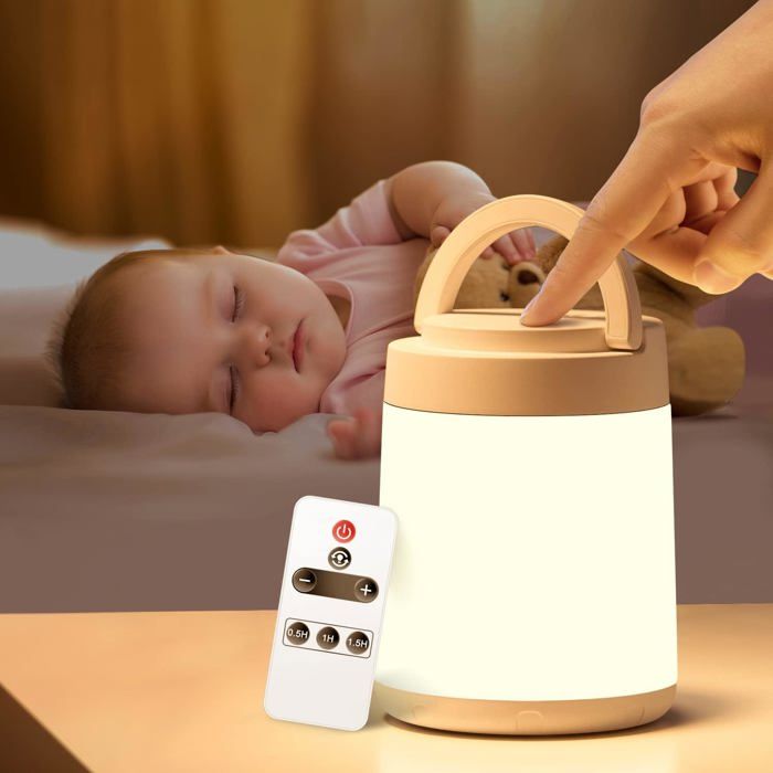 AQXONG Veilleuse Pingouin Pour Enfants, Veilleuse Rechargeable USB Avec Fonction De Gradation Tactile, Lampe De Chevet Kawaii Pour Enfants Pour Chambre à Coucher, Chambre D'enfant Et Salon