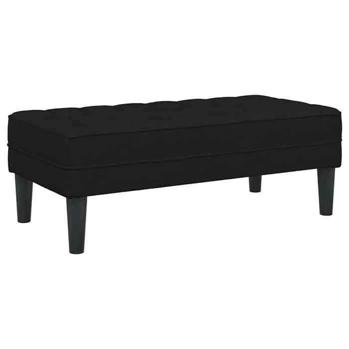 BEST-HOME Banc banquette bout de lit - Noir 113x57x39 cm tissu1parcel2240