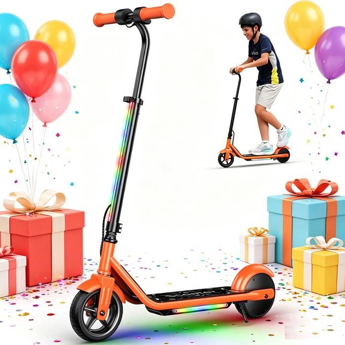 Trottinette Électrique Enfant 6’’ K2Pro-Autonomie 9km-3 Vitesses (5/10/16 km/h)-150W-26 Ah-LED