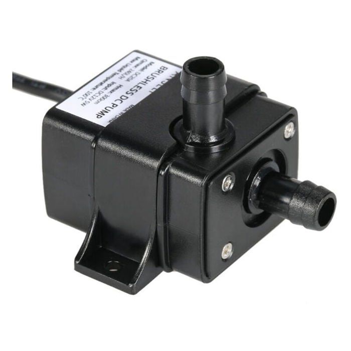 Mini Pompe Eau DC12V 240L/H Silencieuse Étanche Fontaine Aquarium Hauteur Levage 3m