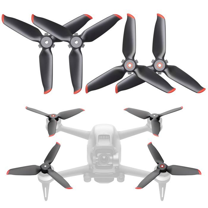 Hélices 5328S pour drone DJI FPV Combo FPV  Hélices à démontage rapide  4 pièces (2 paires)