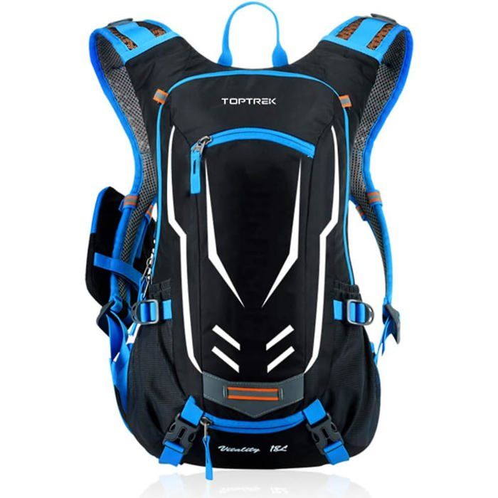 Sac à dos de vélo Toptrek 18L ultra léger étanche avec housse de casque