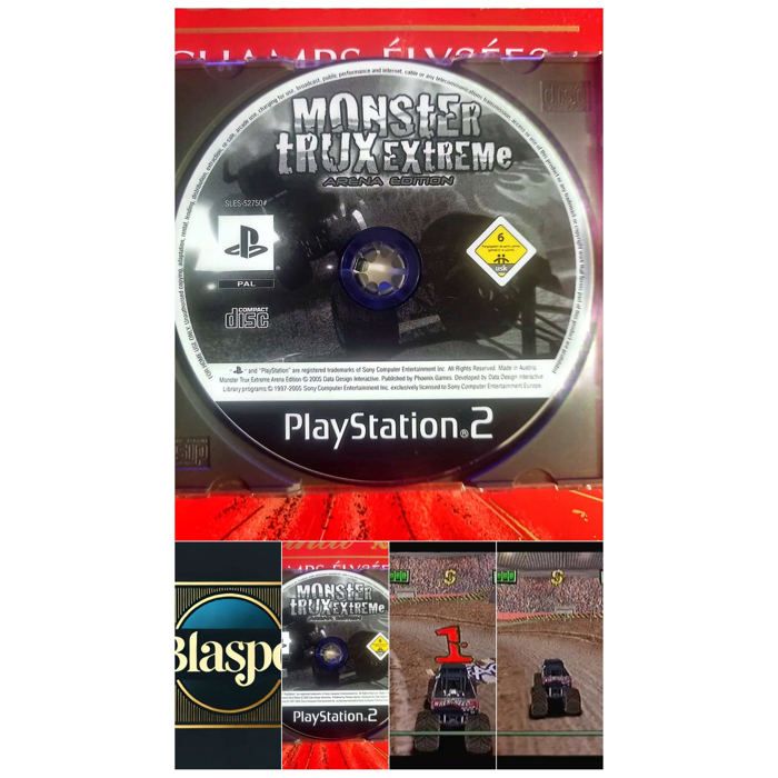 Data Design Interactive Monster Trux Extreme Arena Edition – Jeu PS2 – Cd Seul – Sans Boîtier – Version Pal