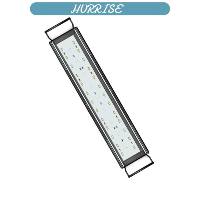 Sonew Lumière de support daquarium à LED Éclairage 24h/24 et 7j/7 lumière daquarium à quincaillerie poche Prise UE noire