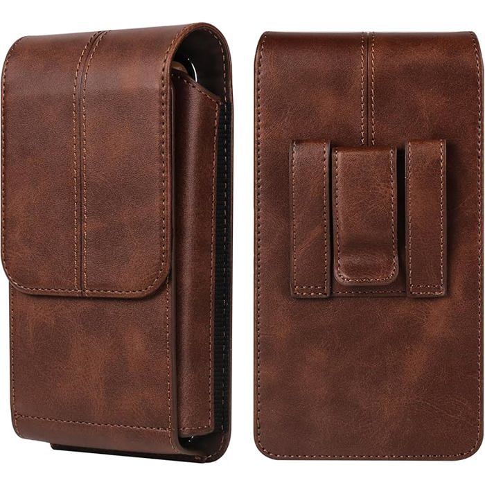 Pochette Ceinture Smartphone Cuir Sac Téléphone Portable Ceinture Ceinture Clip