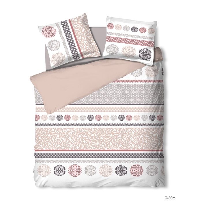 Ensemble parure de draps 6 pcs - UMBERTO RAVELLI - Microfibre Douce Nuit - Poudre rosée - 240x300 cm - 140x190 cm