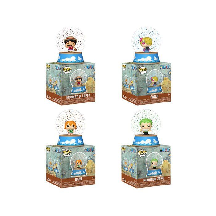 Boule A Neige Funko Pop! Mini Glitter Globes One Piece 1 aléatoire