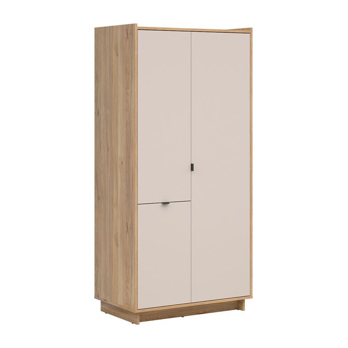 Armoire 3 portes Petits-meubles - Donna - 96 5 x 58 x 209cm - Cachemire Armoire 3 portes Petits-meubles - Donna - 96 5 x 58 x 209cm - Cachemire