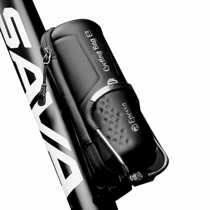 Sac de rangement pour vélo pour le cyclisme sac à outils de réparation de vélo avec fermeture éclair scellée pour cage à bouteill