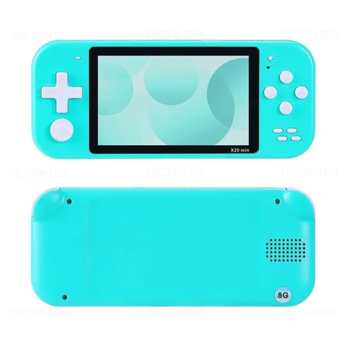 Noir) Console de jeux portable rétro Game Boy 8 bits avec écran LCD