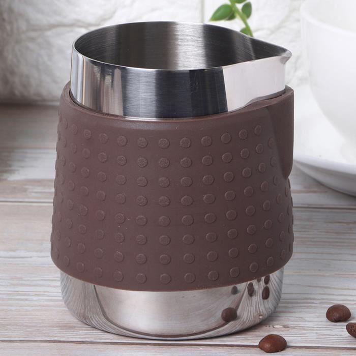 Pichet à Lait En Acier Inox 304 12oz - Pour Latte Art Et Mousse De Lait - Avec Stylo Décoratif
