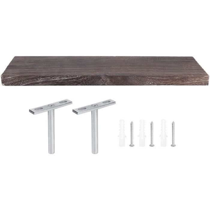 Étagère Murale Flottante En Bois Sculpté Main – Motif Floral Vintage – Teinte Blanche