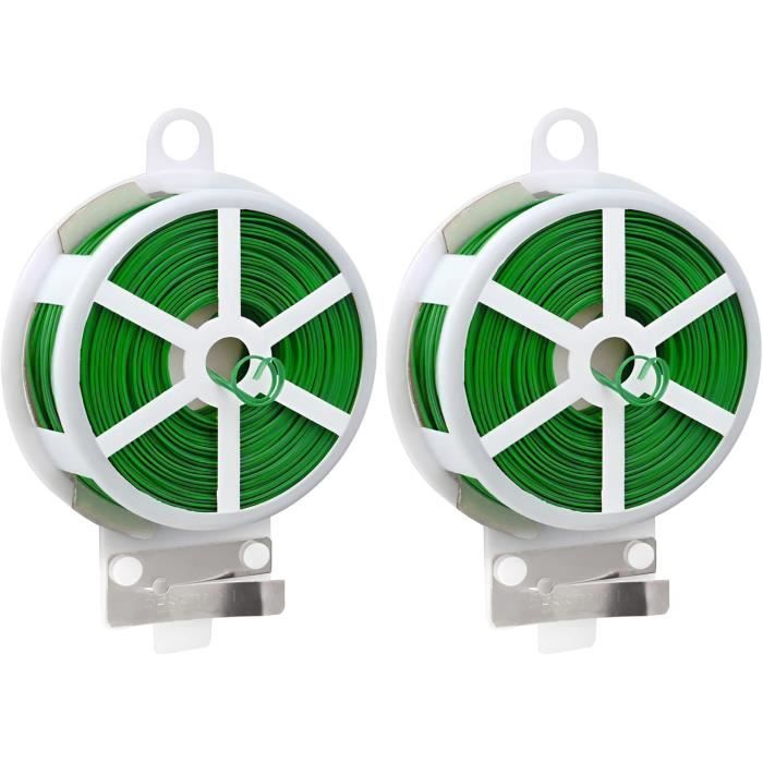 Attache Plantes 3,5 Mm X 20 M Fil Jardin Vert - Liens De Jardinage Pour Plantes Grimpantes