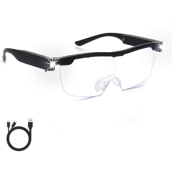 Loupe avec lumière pour travail rapproché,loupe bandeau rechargeable Loupe avec lumière pour travail rapproché,loupe bandeau rechargeable
