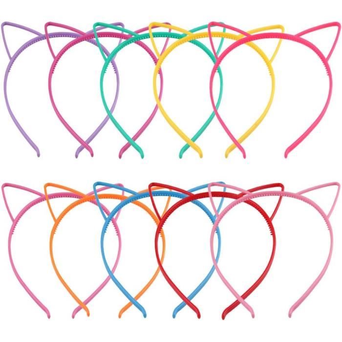 Bandeaux Licorne JYNVO - Lot De 4 Pour Filles - Déguisement Fête, Anniversaire, Carnaval, Pâques