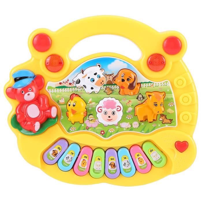 Bebe Musical Educatif Piano Jouet Animal Farm Developpement Musique Jouets Jouets Enfants Cadeaux Jaune Gxu Cdiscount Jeux Jouets