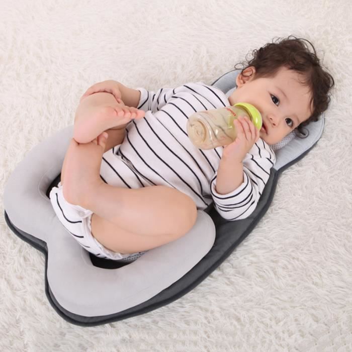 Support De Sommeil Coussin Reducteur Morphologique Coussin Sommeil Anti Tete Plate Pour Bebe Gris Cdiscount Maison