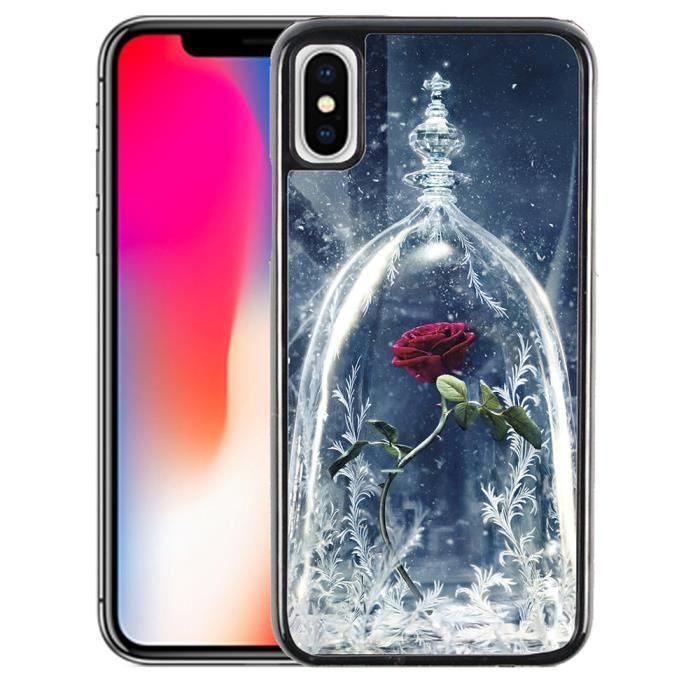Coque Iphone X Rose La Belle Et La Bete Achat Coque Bumper Pas Cher Avis Et Meilleur Prix Cdiscount
