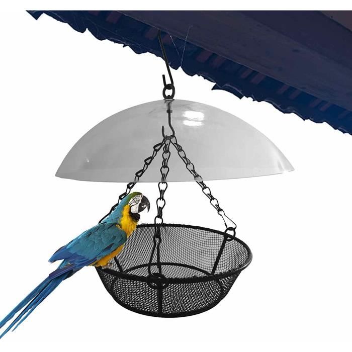 Kit Mangeoire Oiseaux Suspendue - 3 Modèles Métal + Crochets - Pour Jardin Et Observation