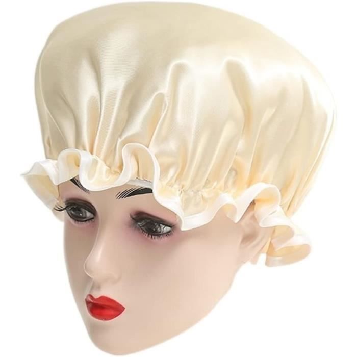 Hijab à Enfiler Femme Musulmane - Bonnet Turban élastique Large - Pour Cheveux Bouclés, Dreadlocks, Sommeil