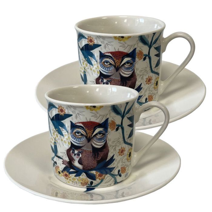 SET DE 4 TASSES À CAFÉ AVEC SOUS-TASSES EVERYDAY