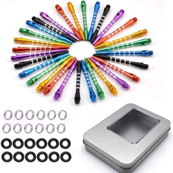 Tiges Fléchettes Aluminium 2BA - 45mm - Lot De 12 - Pour Améliorer Stabilité Et Précision