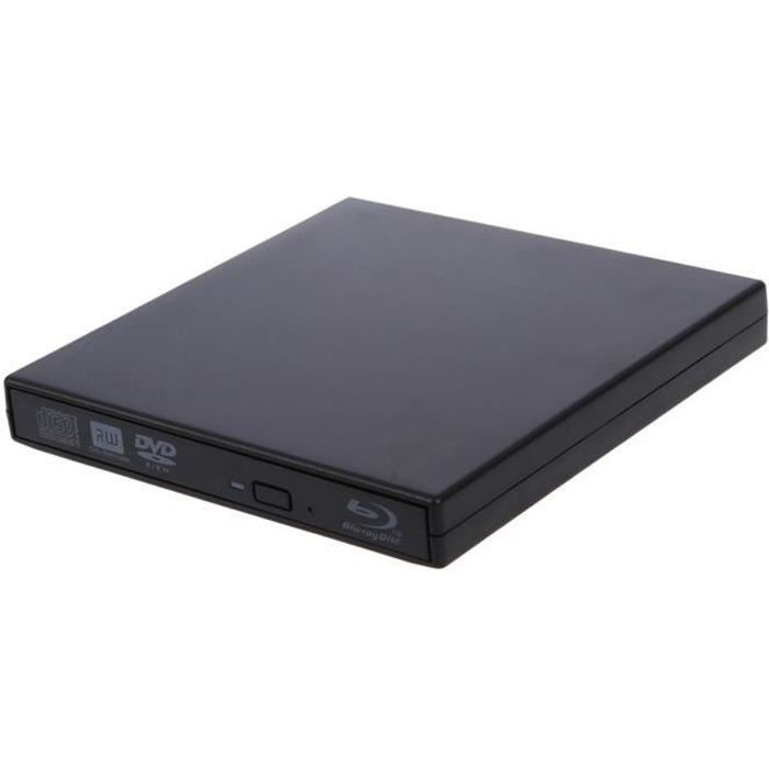 Lecteur DVD Blu Ray USB 3.0 Externe Graveur Bluray, Portable CD DVD Player pour Mac