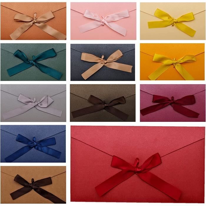 48 Pièces Mini Enveloppes En Papier Kraft, Petite Enveloppe Kraft Avec Fermoir Coeur 12 Couleurs Petites Enveloppes Colorees Pour Invitations Saint Valentin Anniversaire 7 X 10 5cm