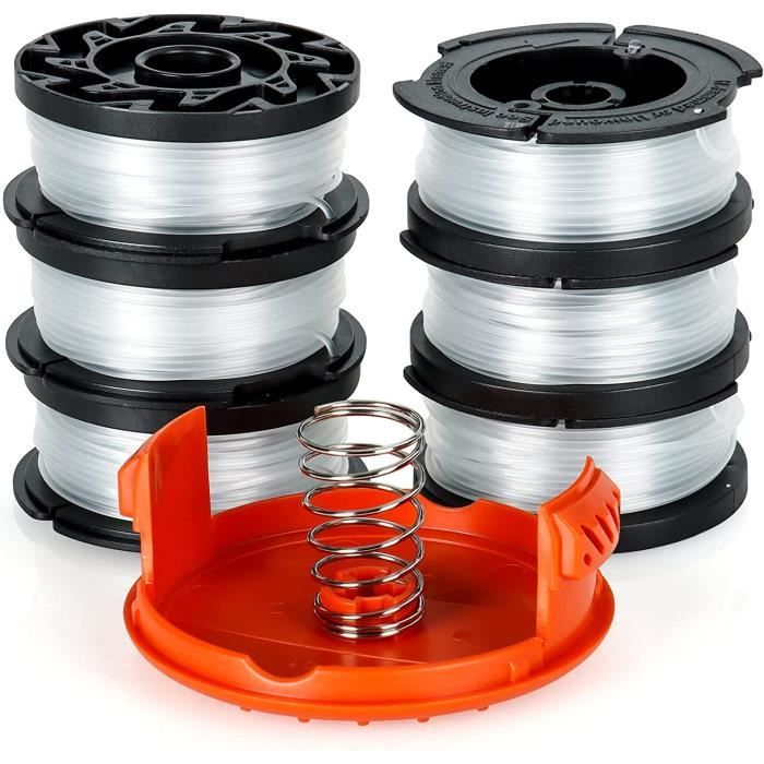 2 Pièces Bobine De Rechange De Tondeuse à Gazon En Nylon Bobine De Fil Debroussailleuse Avec 1