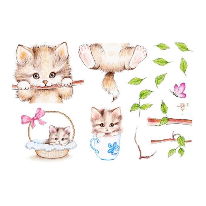 1pc Autocollant Mural Mignon Chaton Bricolage Dessin Anime Chat Amovible Non Toxique Peintures Stickers Adhesive Letters Cdiscount Bricolage 1pc Autocollant Mural Mignon Chaton Bricolage Dessin Anime Chat Amovible Non Toxique Peintures Stickers Adhesive Letters Cdiscount Bricolage